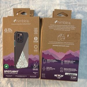 Spotlight Protective Case for iPhone 13 - Black and Gray